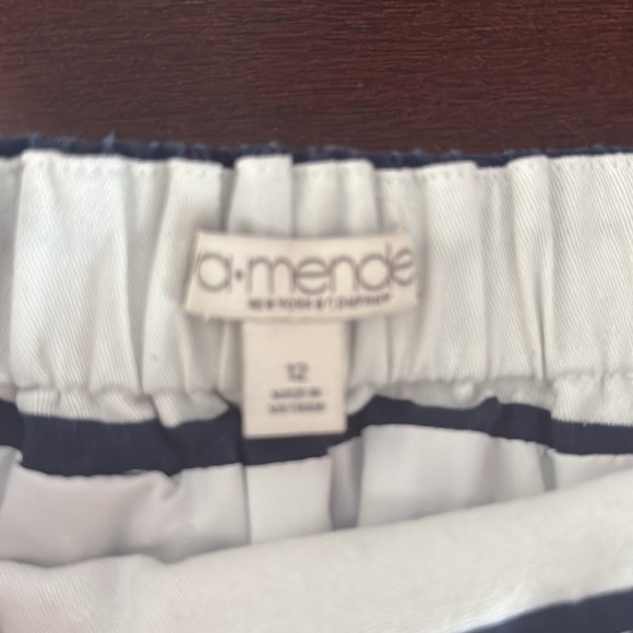 ⚓️ Eva Mendes for New York & Co striped wrap pencil retro pin up skirt size 12 - Picture 9 of 10